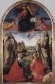 天国のキリストと四人の聖人と寄付者 ルネサンス フィレンツェ ドメニコ・ギルランダイオ